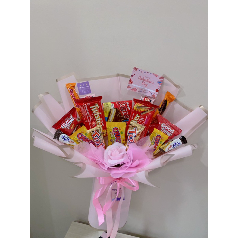 

Snack Buket Medium size | valentine bouquet snack bunga gift hampers