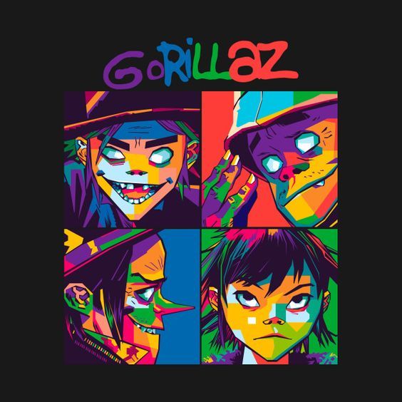 

SABLON DTF STIKER TINGGAL SETRIKA MUDAH DAN PRAKTIS BISA SATUAN - GORILLAZ POP ART