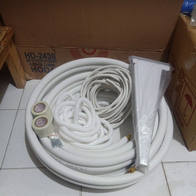 PAKET PASANG AC PIPA AC HODA 4METER 0.5PK 3/4PK 1PK