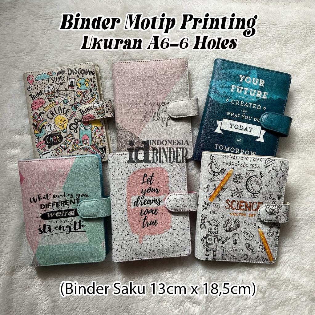 

Binder Motip Printing ukuran A6 (pesanan khusus)