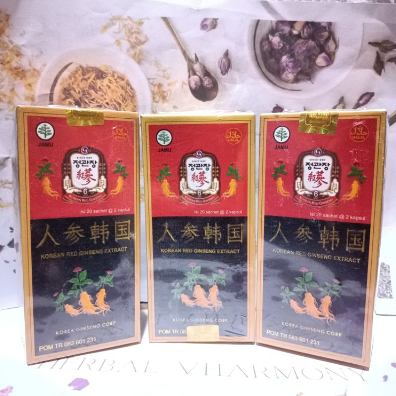 

Korean Ginseng Korean Red Ginseng Ekstrak 40 Kapsul
