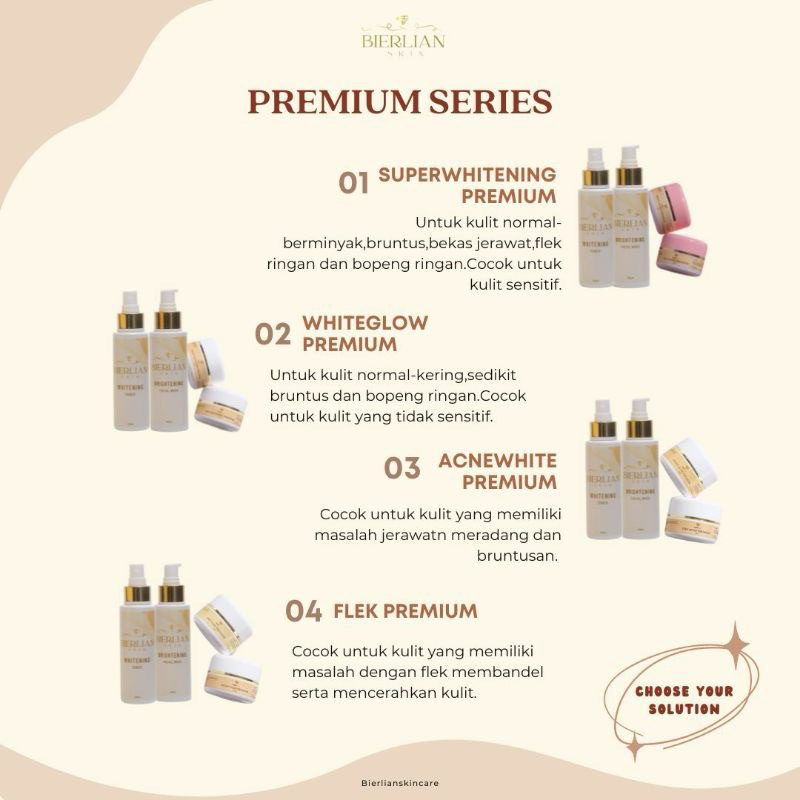 BIERLIAN SKINCARE PAKET WAJAH PREMIUM (BPOM)
