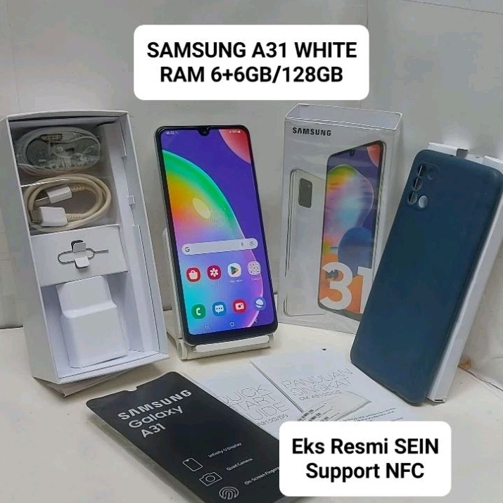 Samsung A31 NFC 8GB-6GB/128GB Second Fullset Mulus Garansi Resmi SEIN