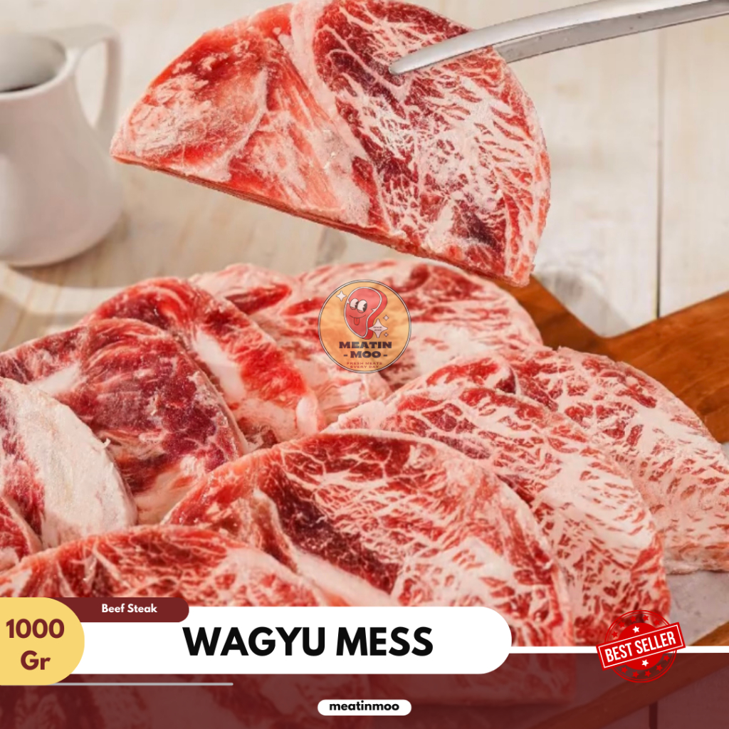 Daging Sapi Wagyu Mess 1Kg | Wagyu Mess Meltik | Steak Wagyu Meltik