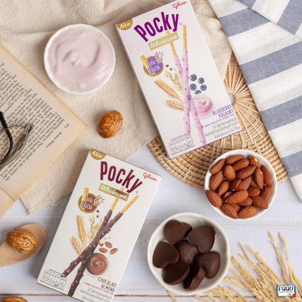 

Pocky Wholesome Blueberry Yogurt Chocolate Almond Festive Delight Cookies and Cream