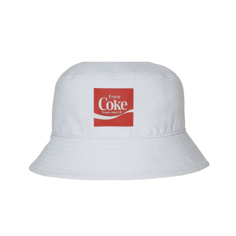 Topi Ember Pria/Wanita Kalibre Coca-Cola Bucket Hat Fashion 940107100 White Original