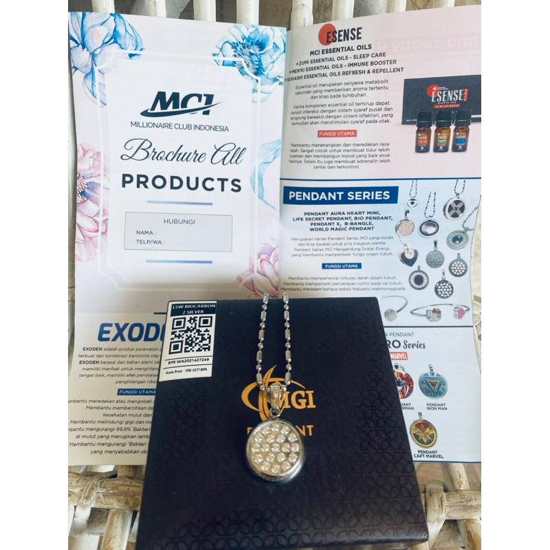 Preloved kalung MCI original | Kalung LSW Biocarbon Silver | Kalung MCI Original