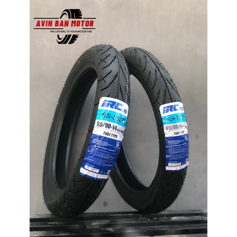 BAN LUAR MATIC IRC RING 14-80/90 DAN 14-90/90 TUBE TYPE