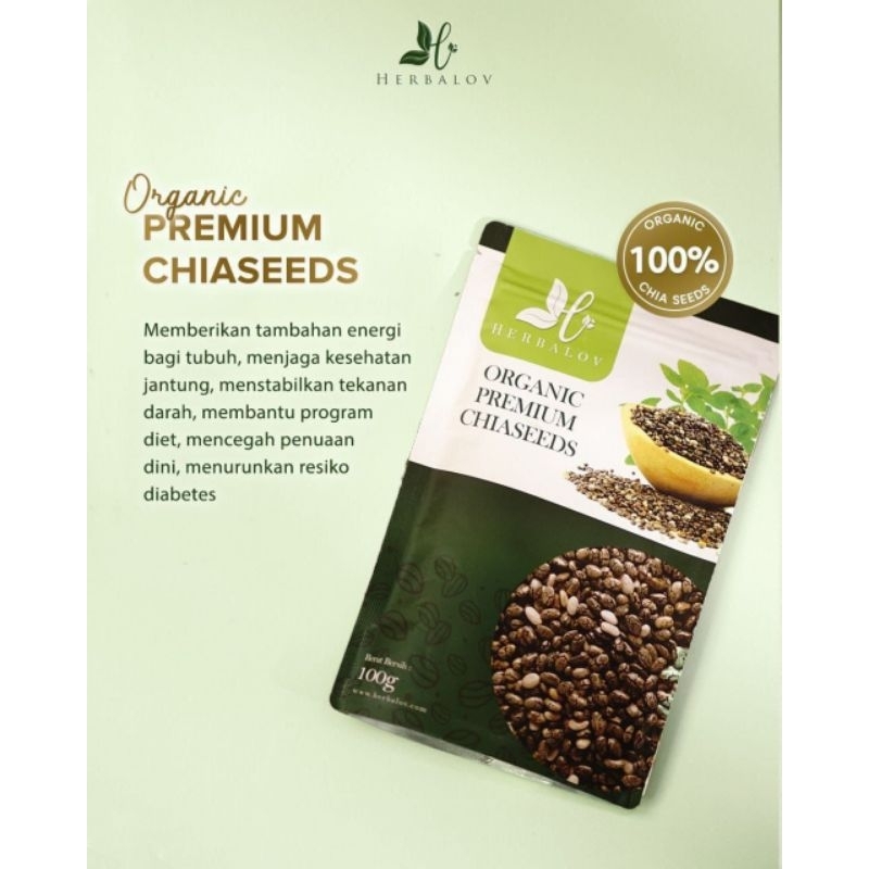 ORGANIC PREMIUM CHIASEED BY HERBALOV | CHIASEED | DIET CHIASEED | ORGANIC CHIASEED | PREMIUM CHIASEE