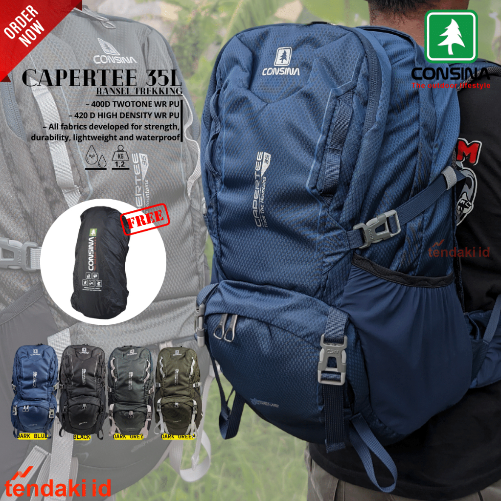 DAYPACK CONSINA CAPERTEE 35L | CONSINA CAPERTEE RANSEL TREKKING 35L | SEMI CARRIER | TAS GUNUNG 35L