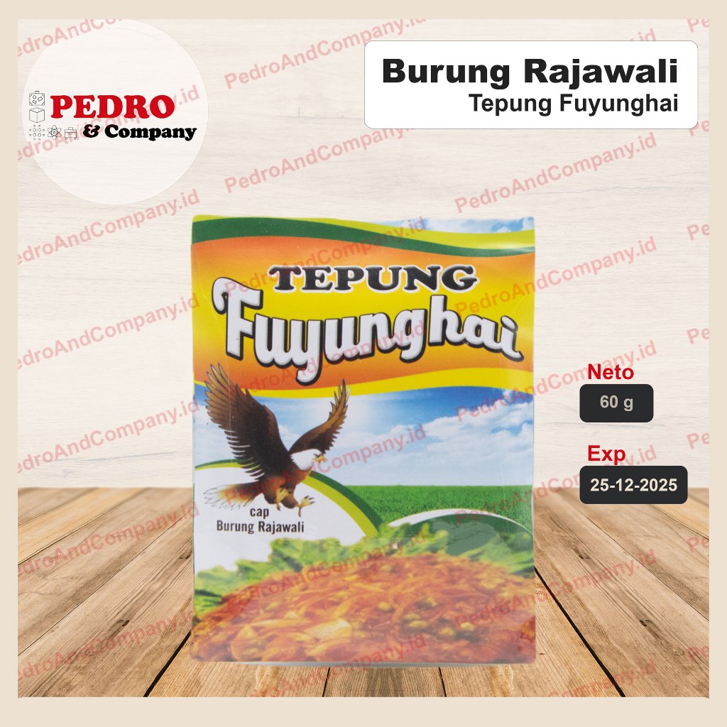 

Tepung fuyunghai cap burung Rajawali 60 gram fu yung hai puyunghai