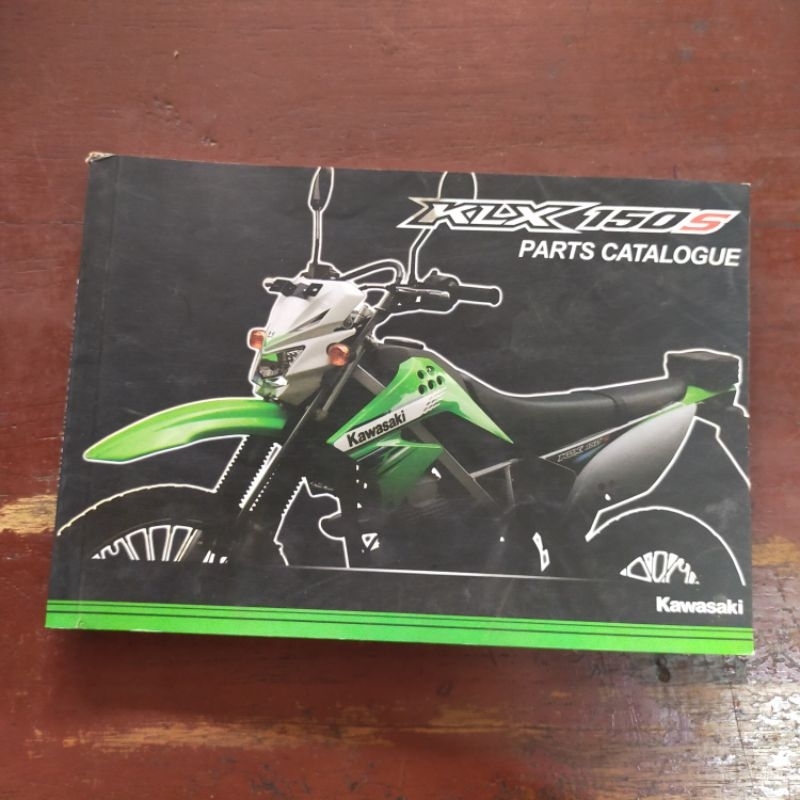 Buku Katalog Sparepart Kawasaki KLX 150S Tahun 2009 - 2012 Fotocopy
