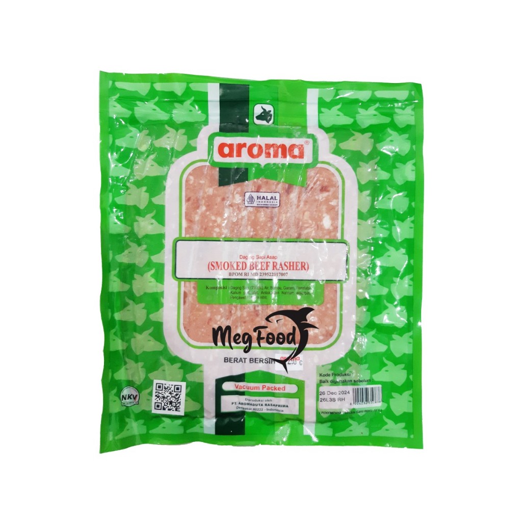 

AROMA SMOKED BEEF RASHER 1 KILO