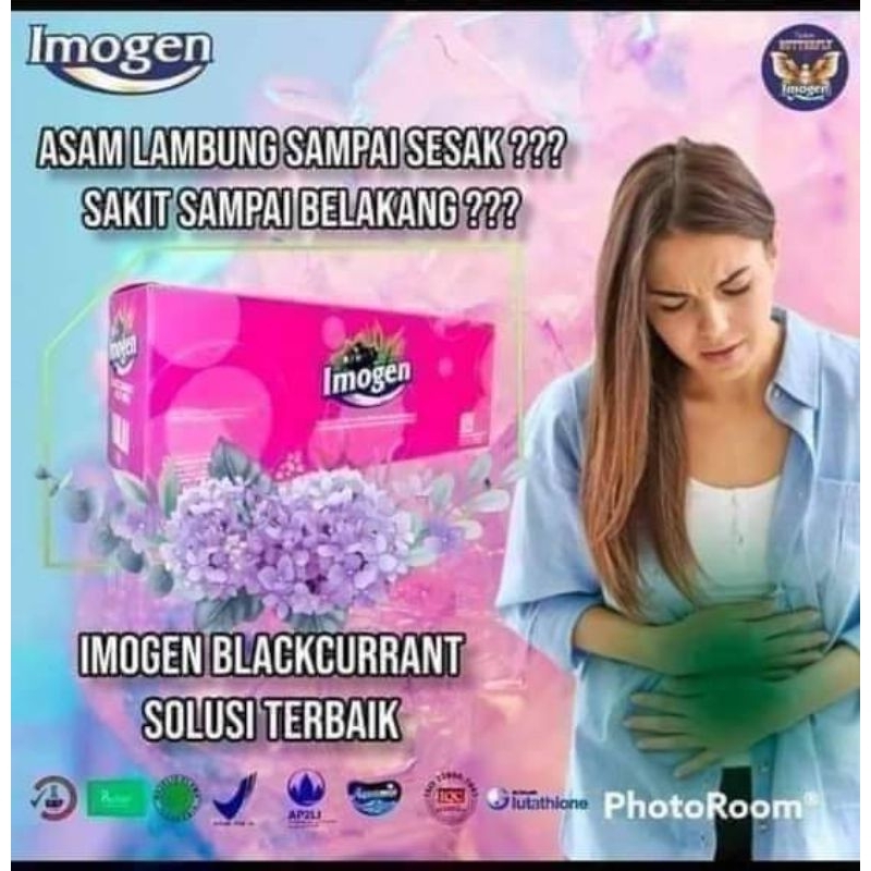 10 SASET IMOGEN BLACKCURRENT HARGA 150 K UNTUK ASAM lAMBUNG MAAG
