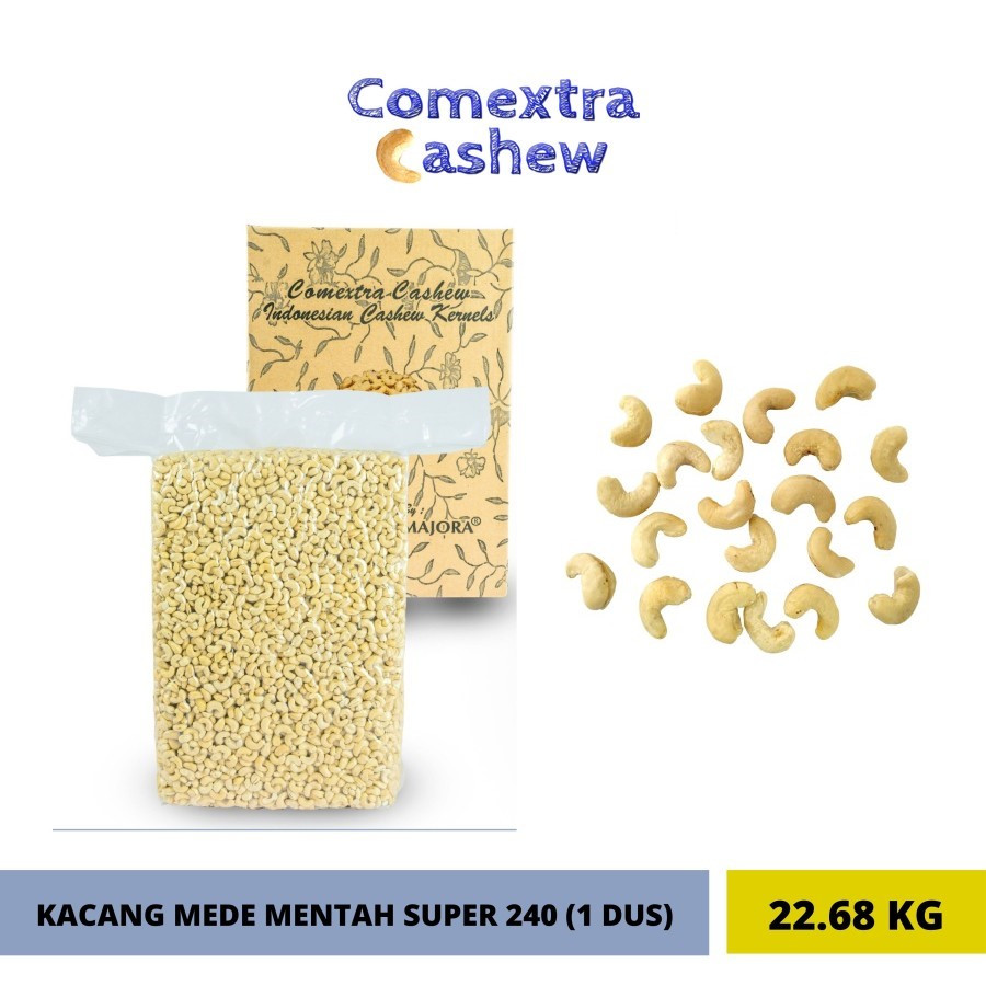 

Kacang Mede Comextra Mentah Super 240 1 Karton / Dus - Cashew Mente Mete