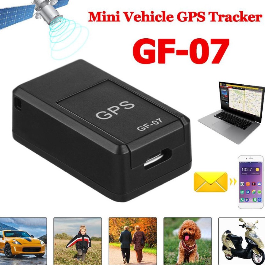 Mini GPS Tracker GF7 Alat Pelacak Lokasi Mobil Motor GPS GF7 Tracker Mini Alat Pelacak Lokasi Mobil 
