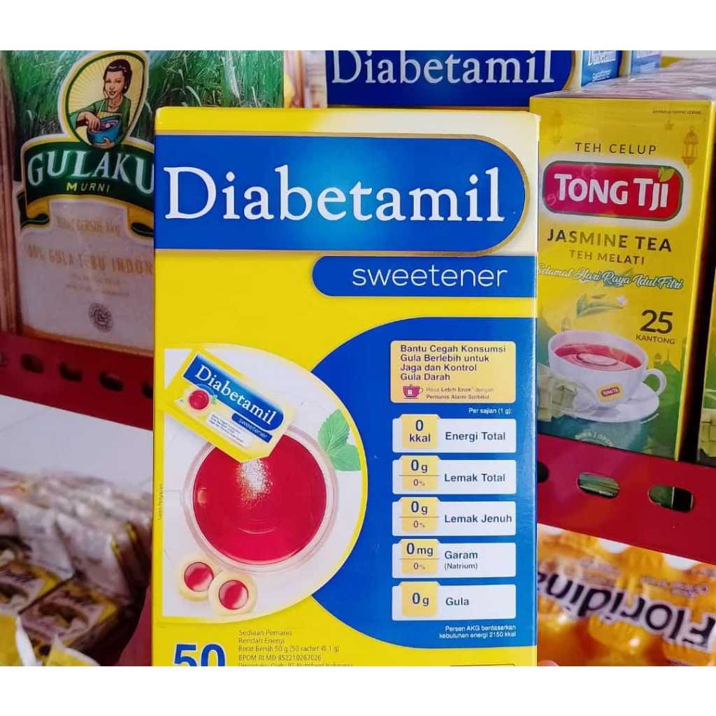 

Diabetamil Sweetener Isi 50 sachet 50gram