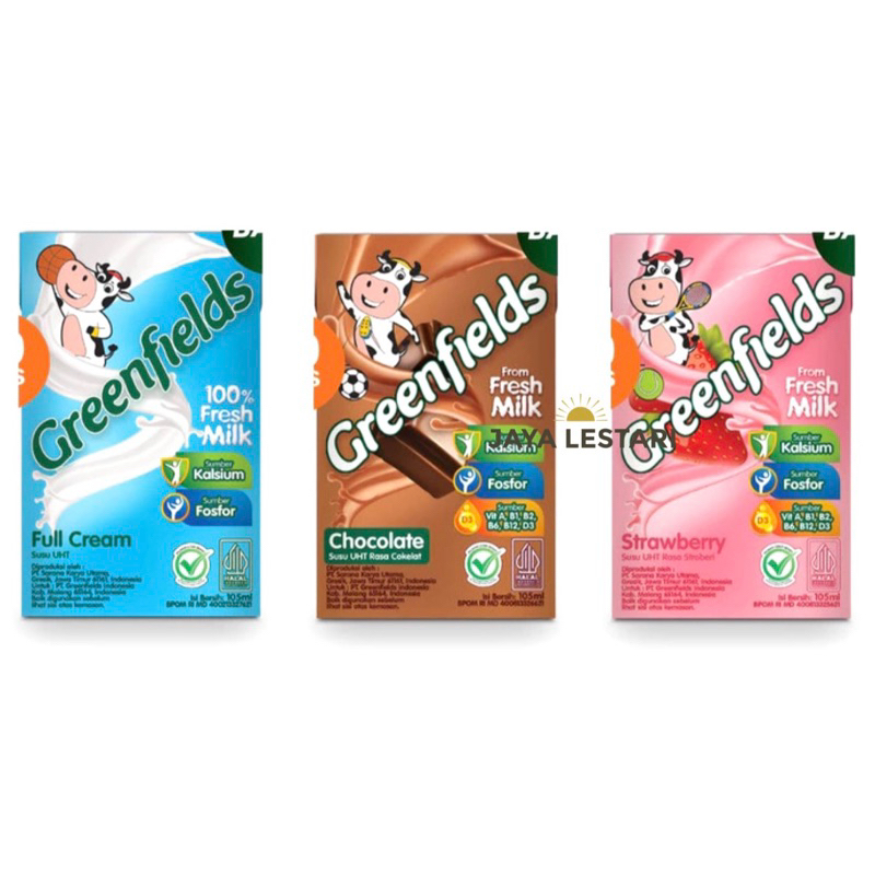 

Greenfields Fresh Milk UHT (105ml) (3 Varian Rasa)