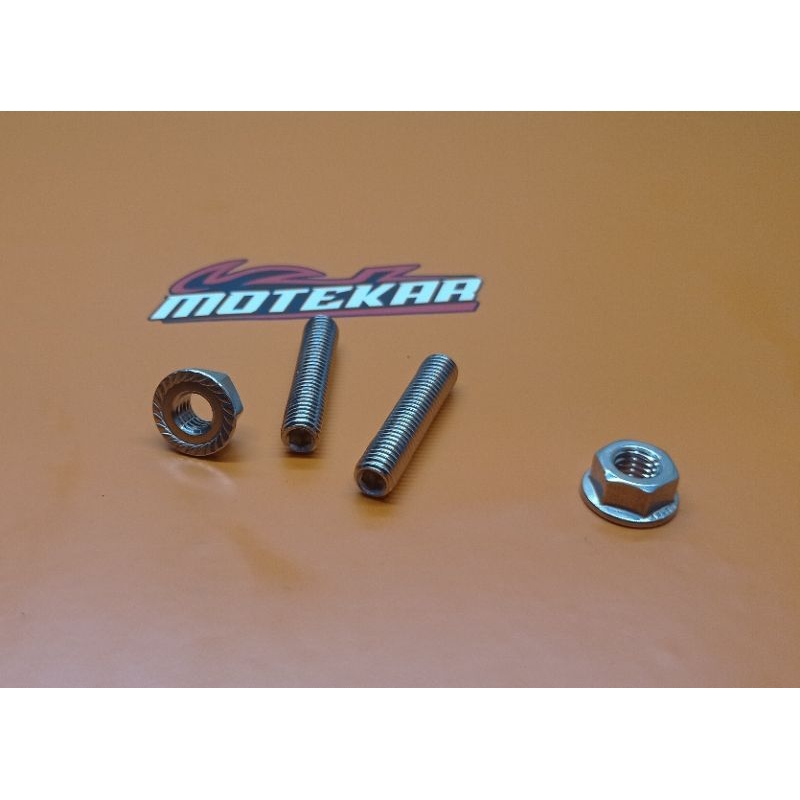 SET MUR BAUT TANAM KNALPOT RX KING BAHAN STAINLESS ANTI KARAT