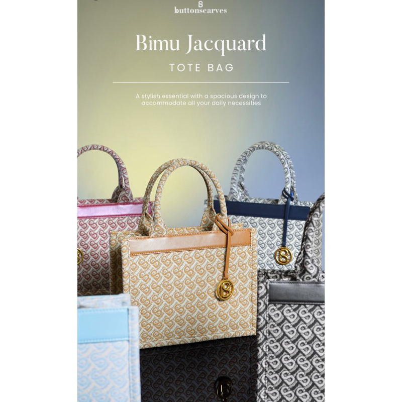 BIMU JACQUARD TOTE BAG BY BUTTONSCARVES