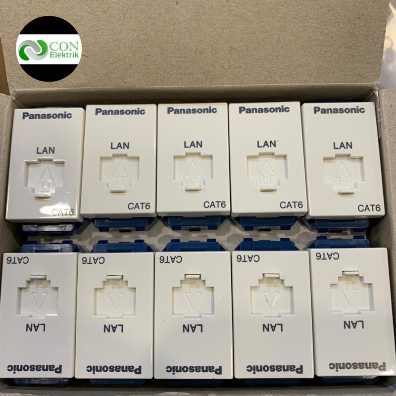 Outlet Data Panasonic Cat6 Modular Jack Data Cat 6
