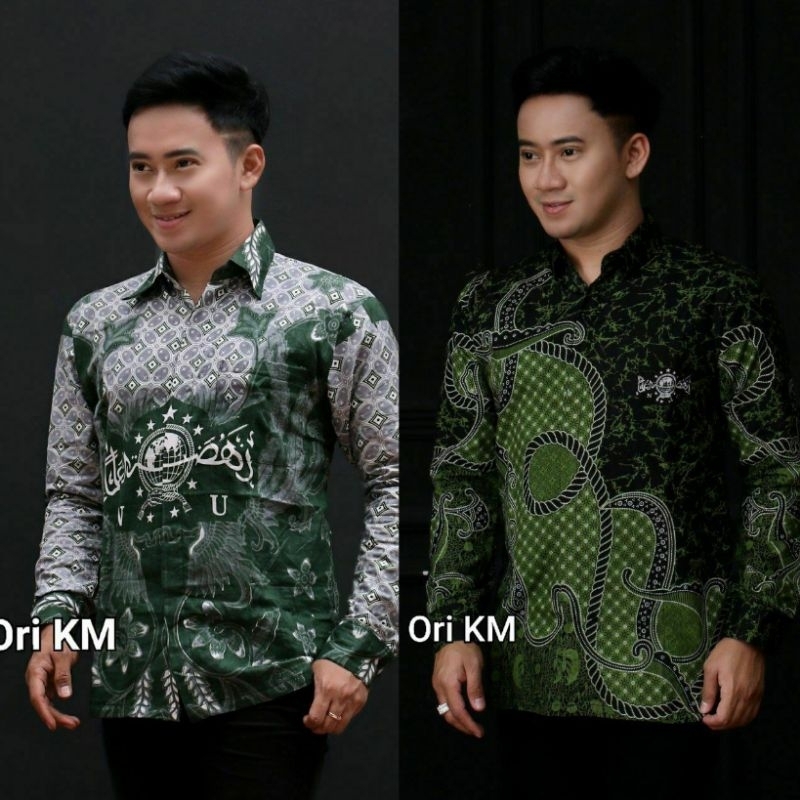 Baju Batik NU(Nahdlatul Ulama) - Baju Kemeja motif BATIK NU lengan panjang - Kemeja Pria Baju Muslim