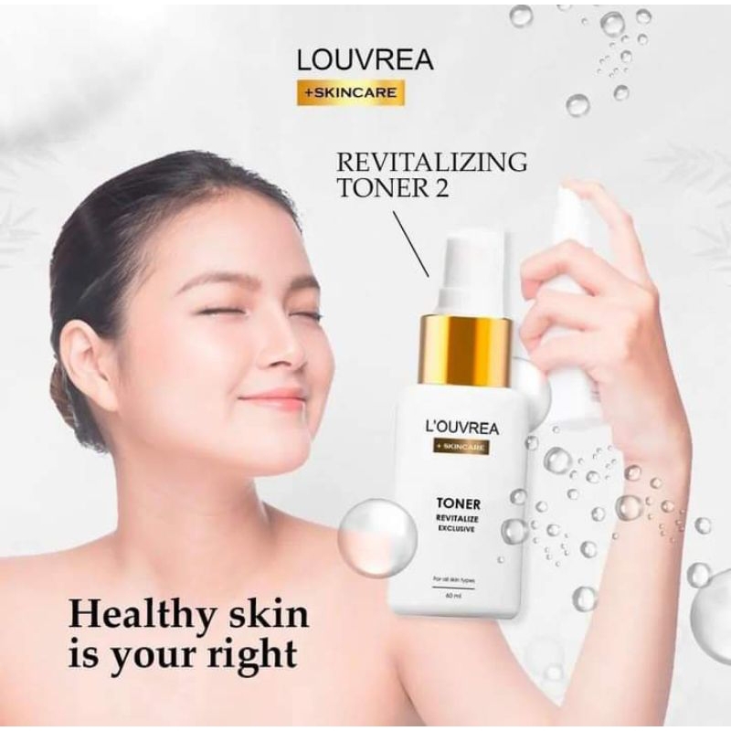Toner Louvrea skincare/pembersih wajah/pemutih wajah/bpom