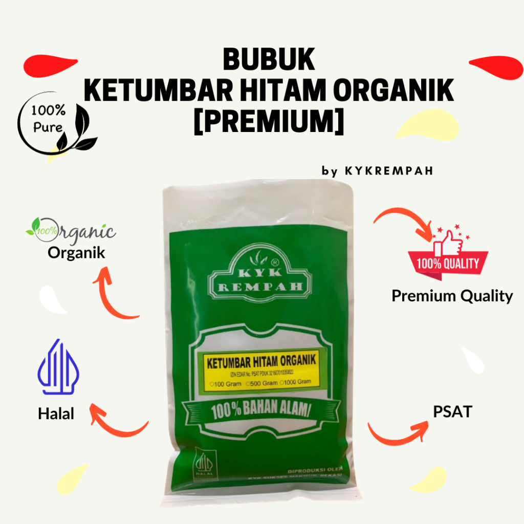 

Ketumbar Hitam Organik [BUBUK] JSR [ 100 gram]