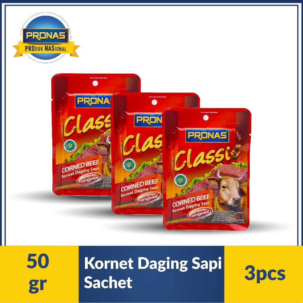 

FLASH SALE Pronas Kornet Sapi Sachet 5 g bundling 3 pcs
