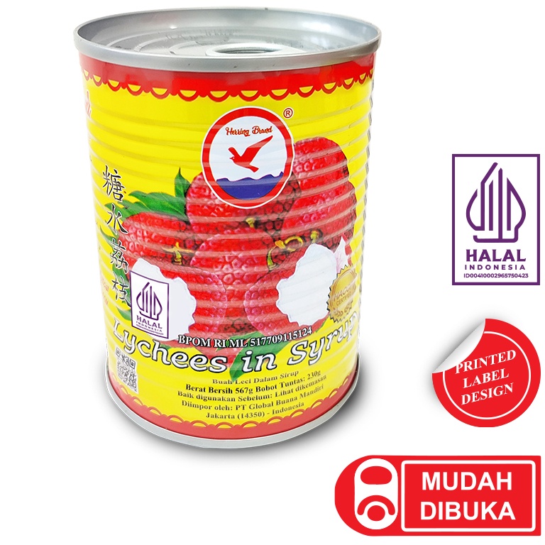 

NEW Leci Lychee Kaleng Herring 567gr