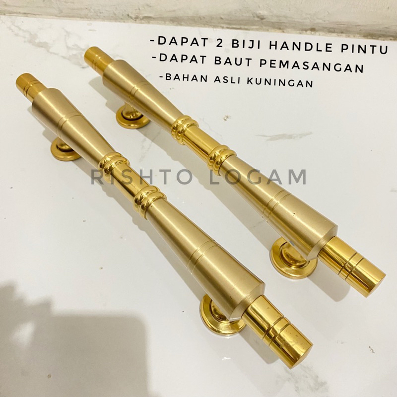 handle pintu rumah kuningan gagang pintu minimalis pegangan pintu mewah tariakan pintu utama 2 pintu