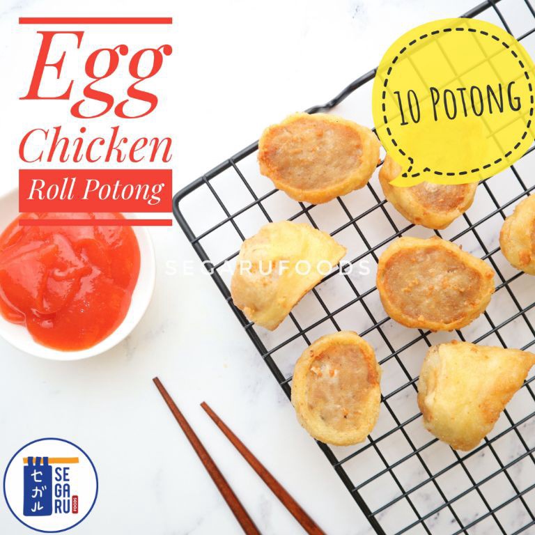 

New event Egg Chicken Roll Potong Bento Frozen Food Homemade Halal isi 1 Pcs