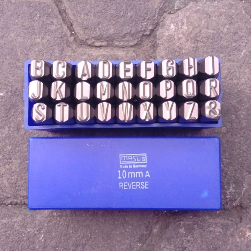 

KETOK HURUF TERBALIK 10MM (A-Z) LETTER STAMP PUNCH REVERSE 10 MM MASUS GERMANY