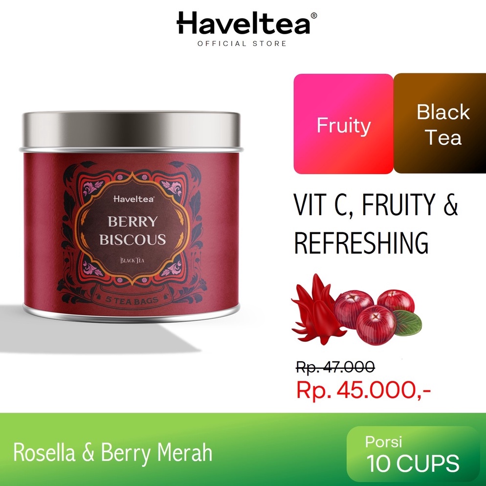 

Proses sekarangKodeG1s6R BERRYBISCOUS Mini Tin Haveltea Fruit Tea Berry Hibiscus