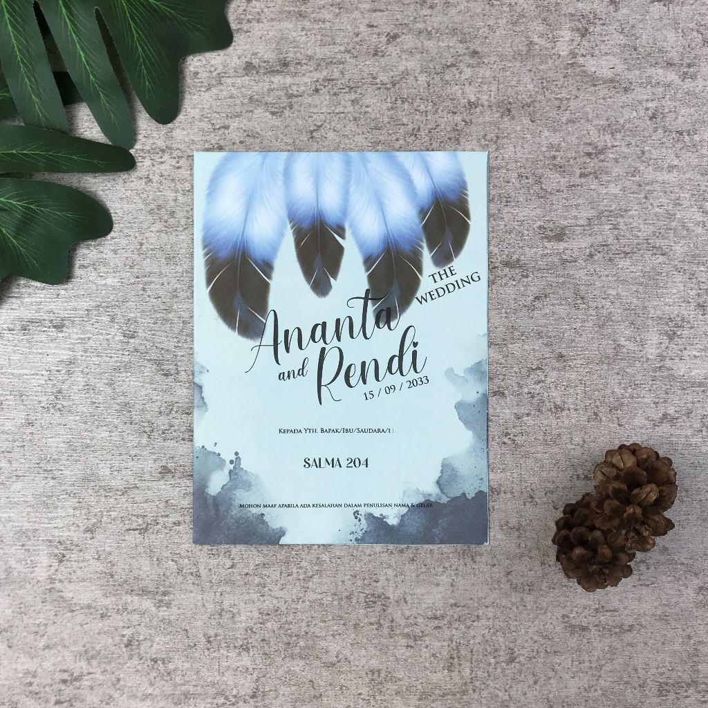 Blangko Undangan Pernikahan Salma 204 Termurah