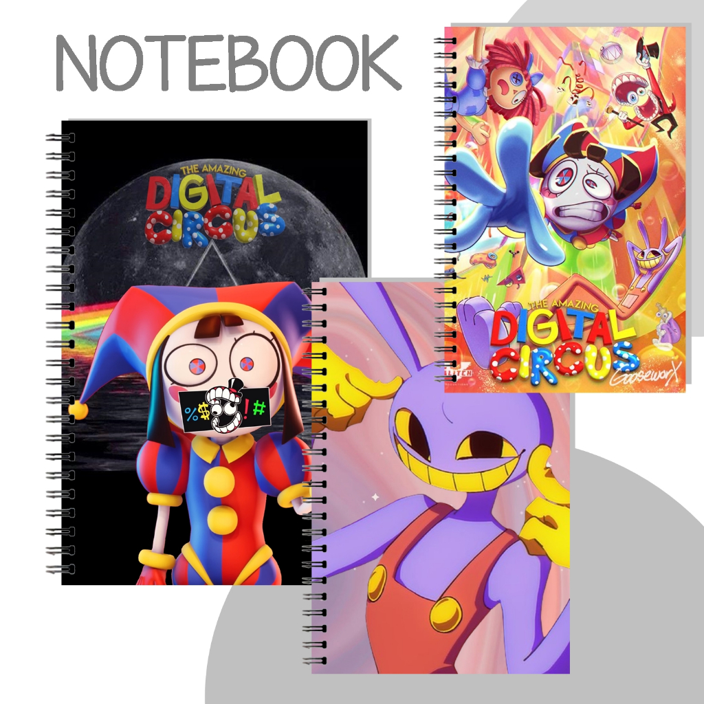 

Notebook Digital Circus Pomni Book Spiral Notebook Amazing Digital Circus Jax Caine