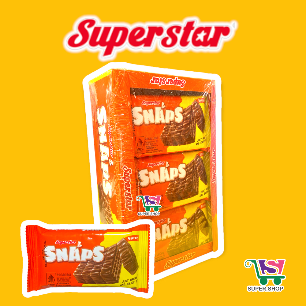 

Superstar Snaps Pack Cokelat (isi 12 pcs)