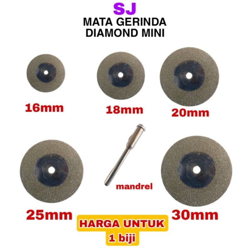 1 biji mata gerinda diamond mini