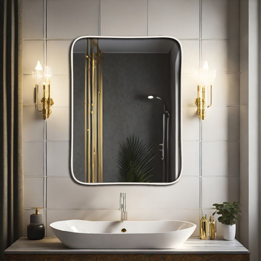 PROMO CERMIN DINDING (LAPIS PVC) LED CAHAYA CERMIN PERSEGI PANJANG / CERMIN DINDING / CERMIN AESHTHE