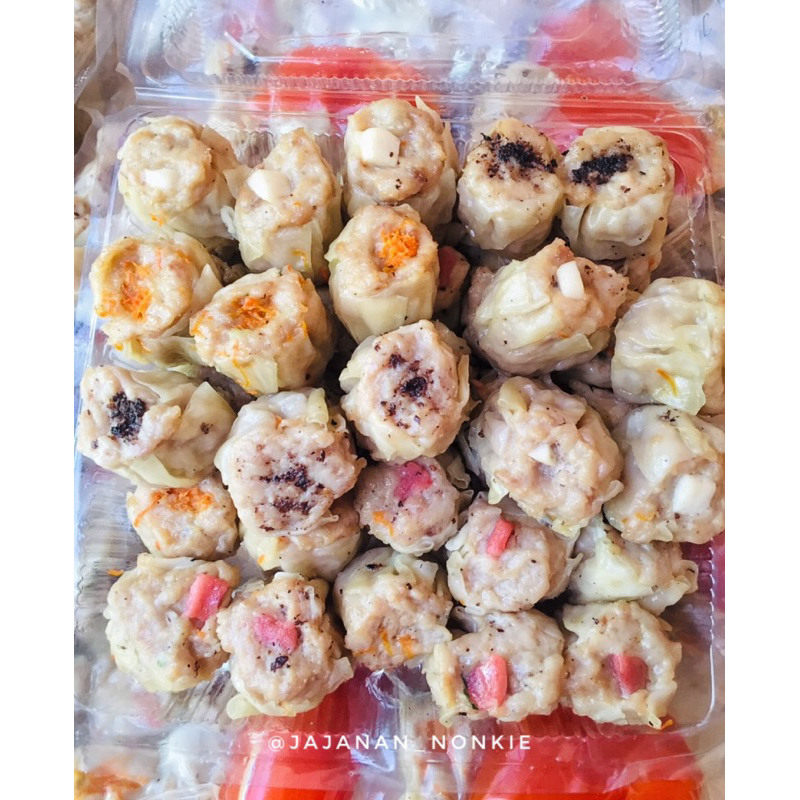 

Dimsum Reguler Size Topping Mix isi 50 pc