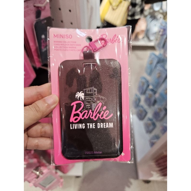 

MINISO BARBIE CARDHOLDER HARDCASE KEYCHAIN NAMETAG ID CARD