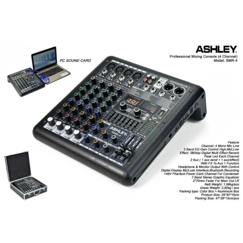 Mixer audio ashley SMR-4 original ashley