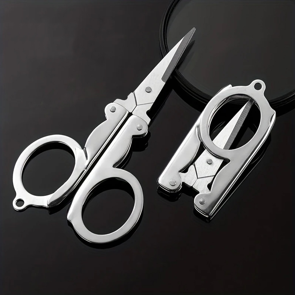 

MYX Boutique Gunting Lipat Bahan Stainless Steel Folding Trip Scissors Tajam Kecil Murah Serbaguna Mini Travel MYX BOUTIQUE