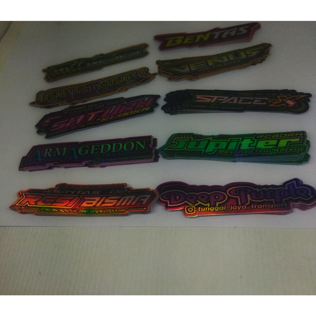 

STIKER HOLOGRAM JULUKAN PO TJ ASLI GARASI