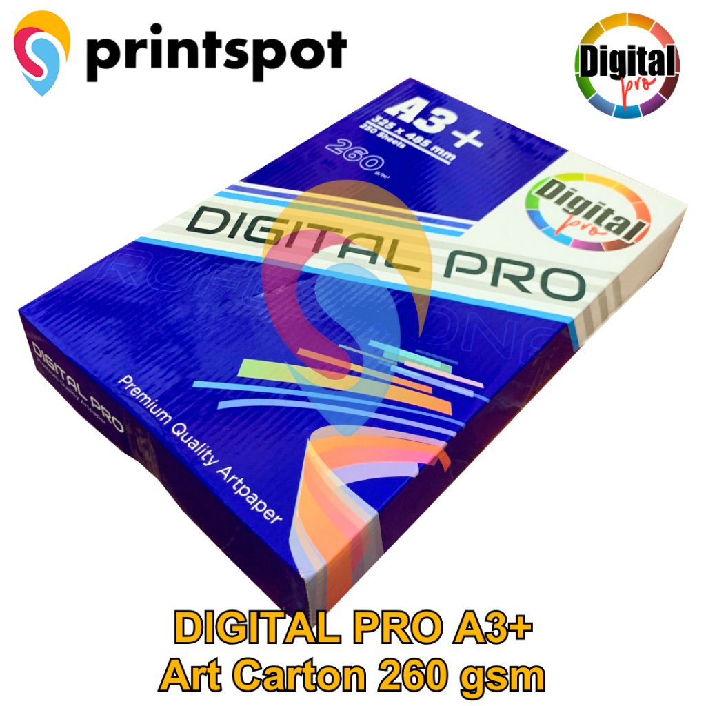 

Digital PRO Gloss Kertas Art Paper Carton 260 Gsm A3+ 250 Lembar - Pack