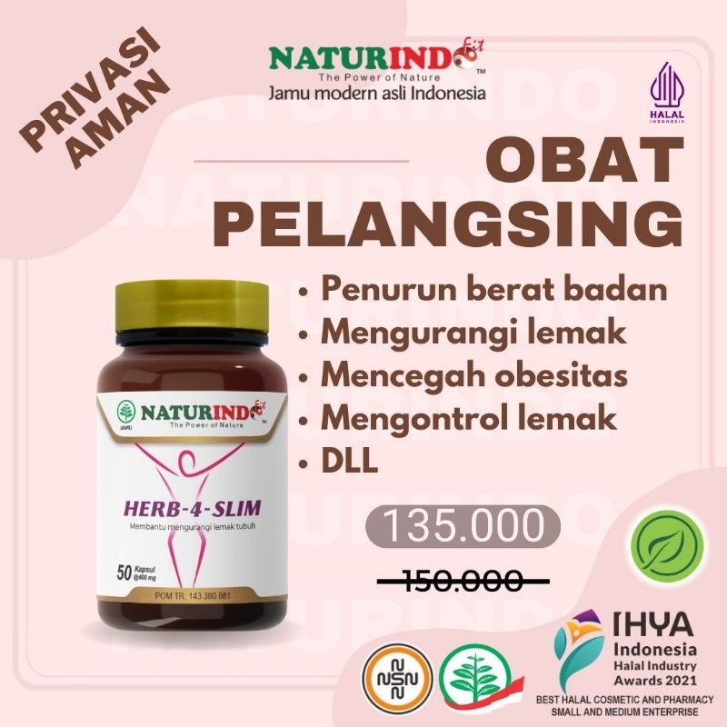 Obat pelangsing jamu herbal Naturindo
