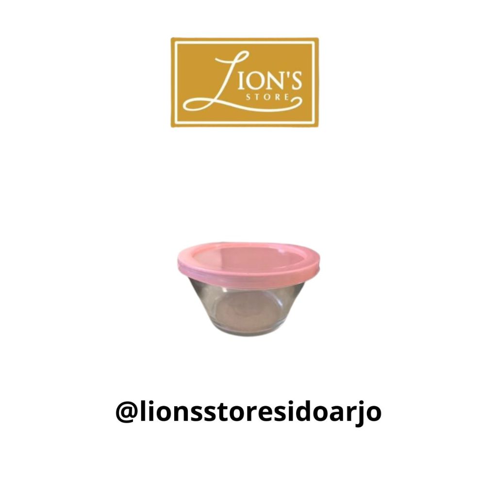 Mangkok Kaca Tutup Plastik / Mixing Bowl / Mangkok Kerucut