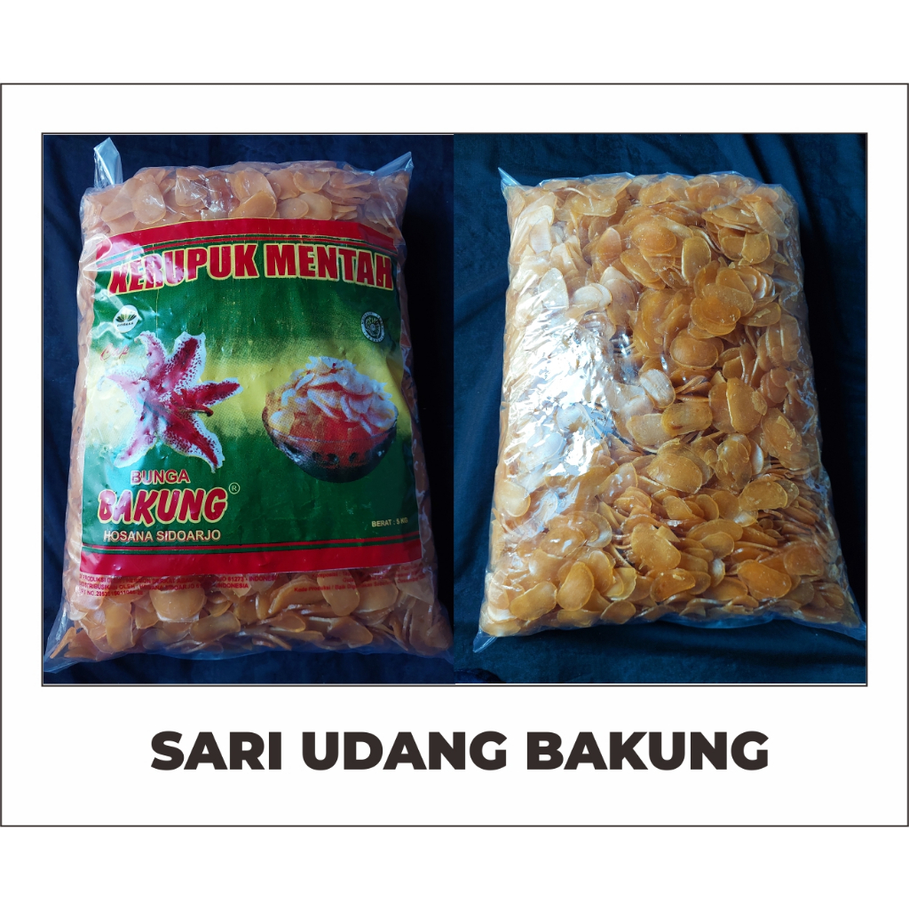 

[5kg] Kerupuk Sari Udang BUNGA BAKUNG | KERUPUK MENTAH