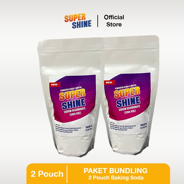 

Paket Bundling Super Shine 2 Pouch Baking Soda Sodium Bicarbonate