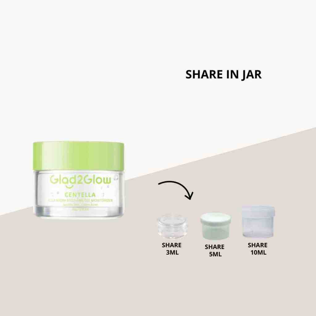 Share In Jar Glad2Glow Centella Soothing Moisturizer Gel Cica Pelembab Wajah glad 2 glow glad to glo